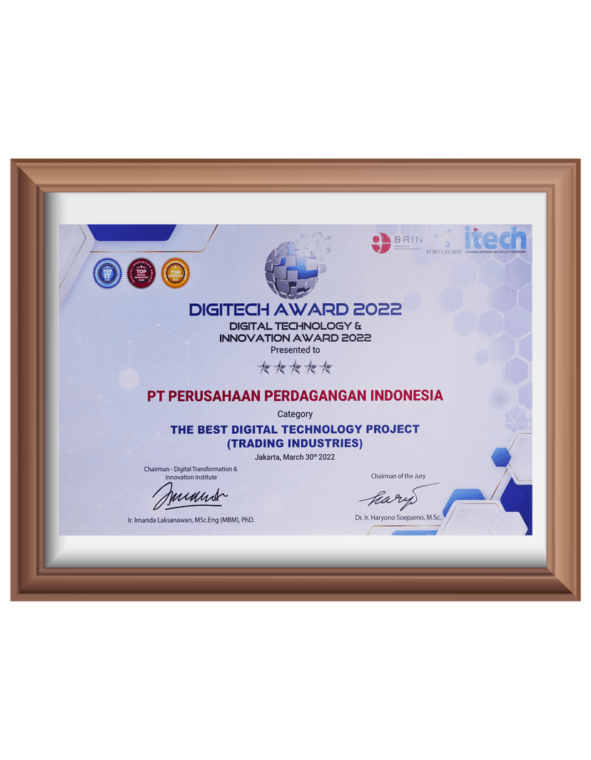 Digitech Award 2022 - The best Digital Technology Project in Trading Industries 