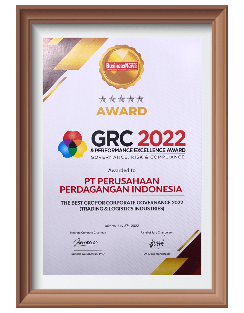 GRC & Performance Excellence Awards - The Best GRC for Corporate Governance dengan predikat five star silver