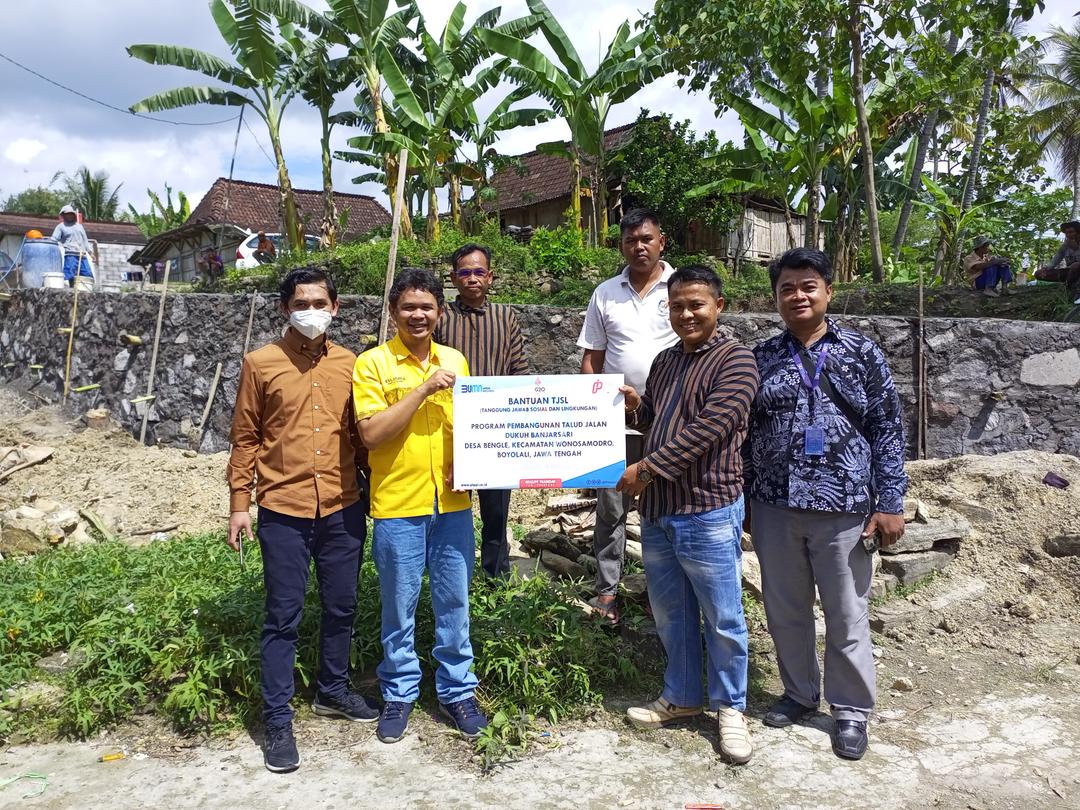 Pembangunan Talud Jalan Desa Bengle, Boyolali